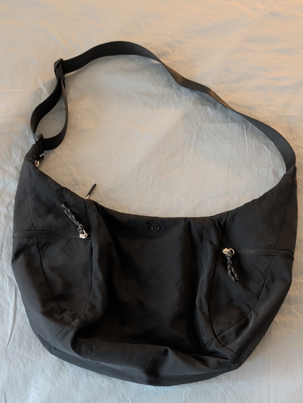 lululemon athletica Black Quilted Shoulder Bag